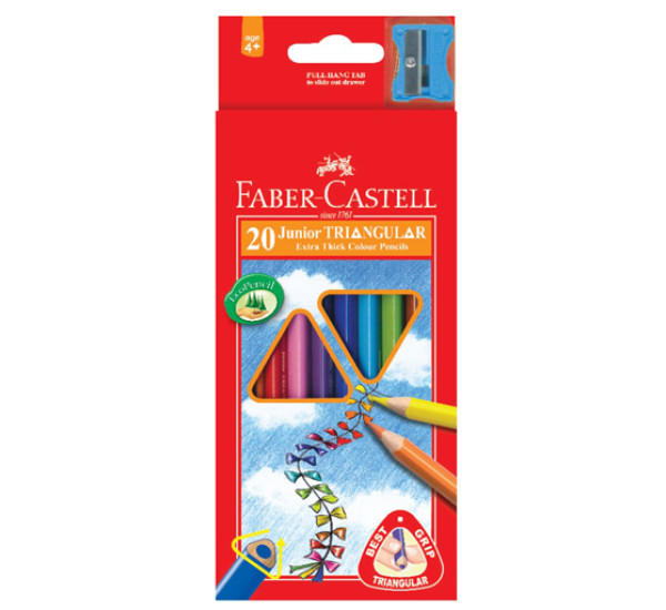 Карандаши цветные (20 цв.) "Faber Castell"