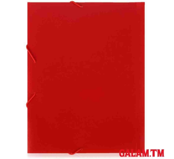 Папка на резинке красная (Esselte)