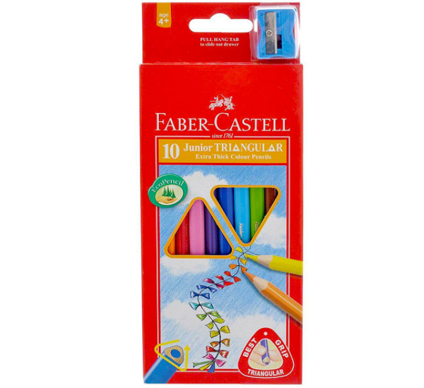 Карандаши цветные 10 цв. (Faber Castell)