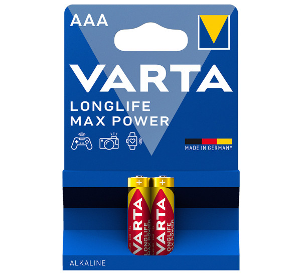 Батарейки ААА LONGLIFE MAX POWER 2 шт (Varta)