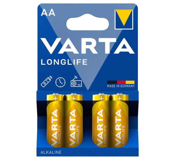 Батарейки AA LONGLIFE  4 шт. (Varta) 