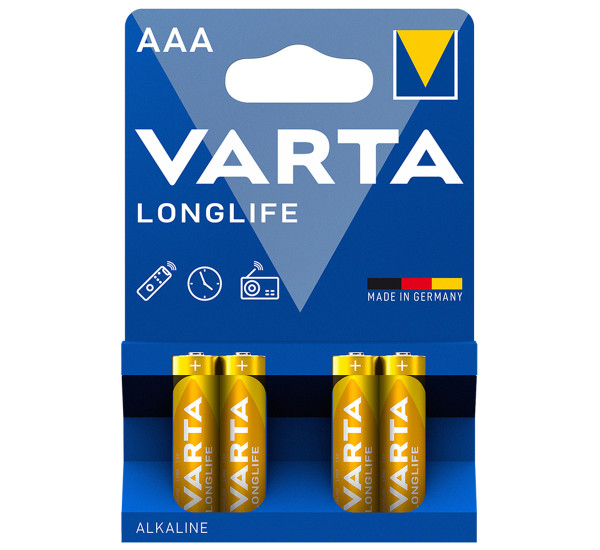 Батарейки AAA LONGLIFE 4 шт. (Varta) 