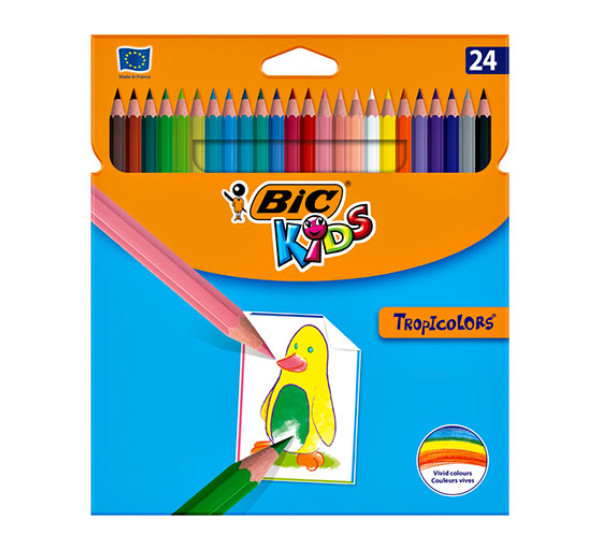 Карандаши "Bic" Tropicolors 2 (24 цв.) 