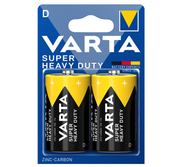 Батарейки D Superlife Blister K 2 шт. в пачке (Varta) 