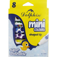 Фломастеры "Dolphin"  mini colours (8 цв)