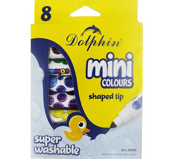 Фломастеры "Dolphin"  mini colours (8 цв)