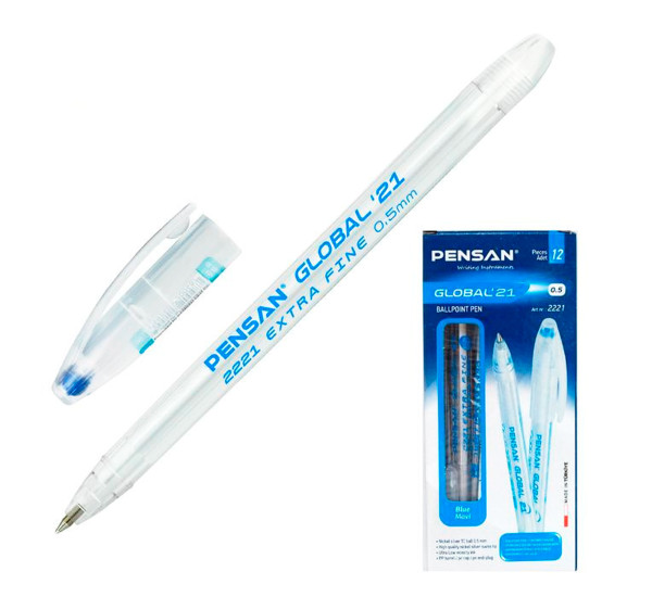 Ручка шариковая синий Pensan Global 21 0.5  
