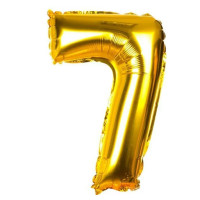 Шар фольгированный №7 (золотой 40 см)