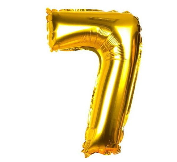 Шар фольгированный №7 (золотой 40 см)