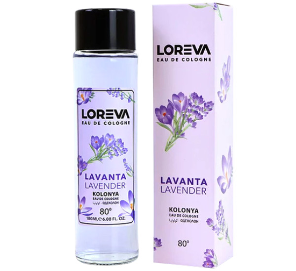 Колония  для рук 180 мл Lavender 80 C ( Loreva)