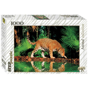 Пазлы 1000 "Леопард у воды" (Step Puzzle)
