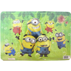 Пазл листовой на подложке 37*26 см 63 шт Миньоны А-295