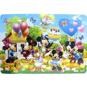 Пазл листовой на подложке 53*37 см 130 шт Микки Маус BBH-A004