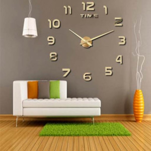 Часы настенные большие Diy clock 12002-GF