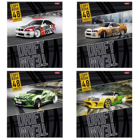 Тетрадь 48 л клетка Drift Team (Hatber)