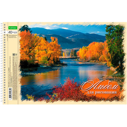 Альбом 40 л на спирали Природа (Hatber)