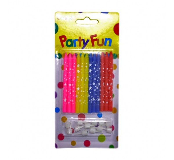 Свечки для торта 8 шт, Candles Party Fun Свечки для торта 8 шт, Candles Party Fun