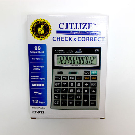Калькулятор 12-digit CT-912  CJTJJZEN