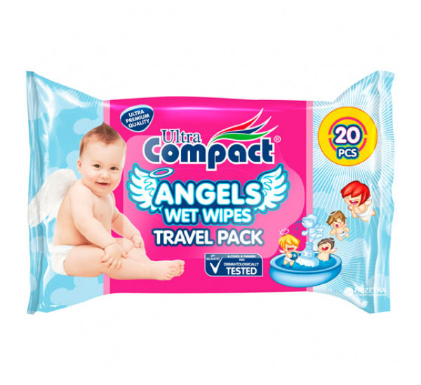 Влажные салфетки "Ultra Compact" Angels 3328 Влажные салфетки "Ultra Compact" Angels 3328