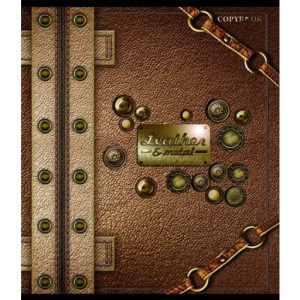 Тетрадь (96 л клетка) Кожа и металл Magic Lines