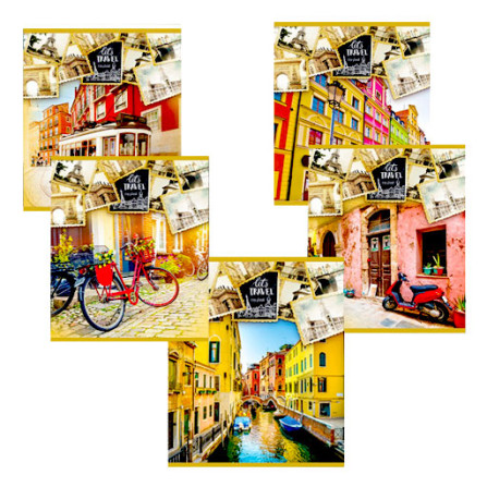 Тетрадь Magic Lines Давай путешествовать (96 л клетка)