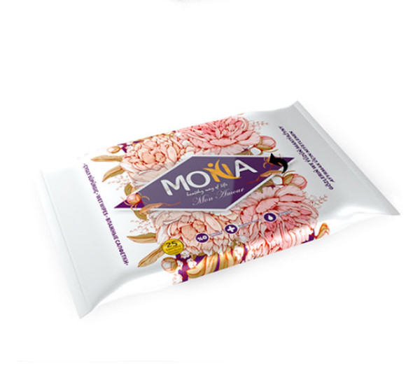 Влажные салфетки "Mona" amour (25 шт) 