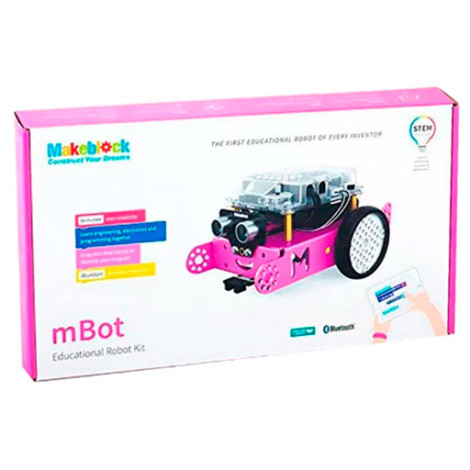 90107 Робототехнический конструктор mBot V 1.1-Pink(Bluetooth Version)