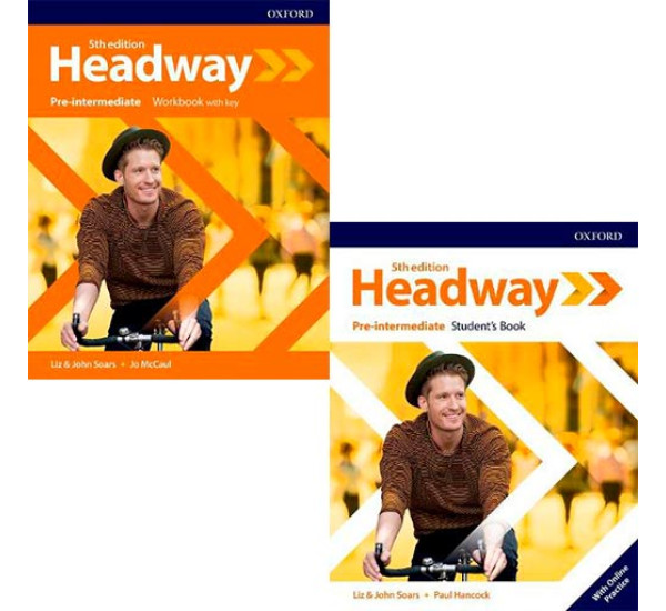 Headway 5 edition Pre-Intermediate. student's book and workbook + CD (Oxford)