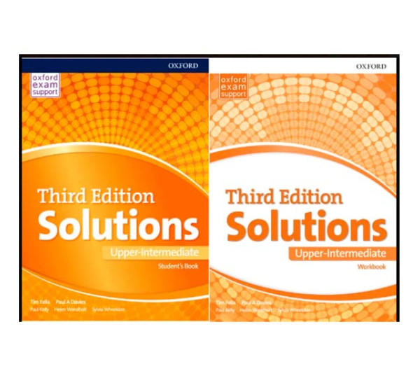 Ceder el paso De alguna manera Neuropatía Solutions. Upper-intermediate student's book and Workbook + CD 3rd edition  Tim Falla