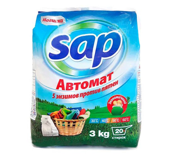 Стиральный порошок 3 кг "SAP" Стиральный порошок 3 кг "SAP"