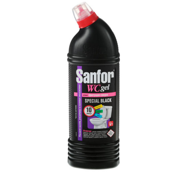 Средство для чистки унитазов "Sanfor" WC Гель Цветущая сакура (1000 ml) 4843