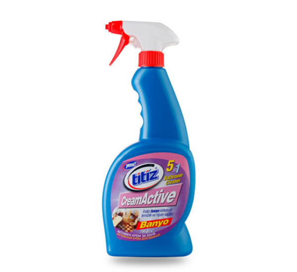 Спрей для чистки ванны "Titiz"Cream Active 750 ml 5 в 1 9460 Спрей для чистки ванны "Titiz"Cream Active 750 ml 5 в 1 9460