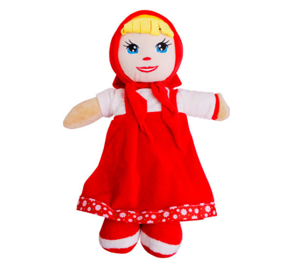 Машку делаем. Кукла Маша в красной шубке. Высокая кукла Маша.