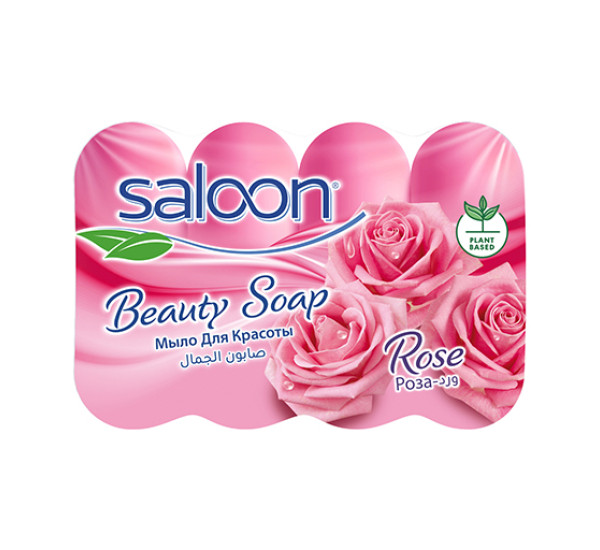 Мыло "Saloon beauty" Роза  (4 шт  75 гр)