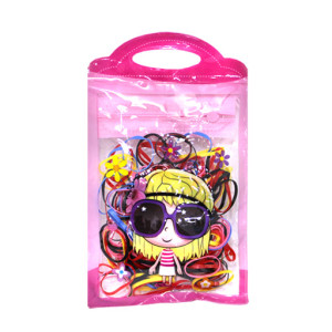 Маленькие резинки "Girl" для волос в упаковке, цвет МИКС