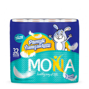 Туалетная бумага "Mona" (3 слоя 32 шт  396)