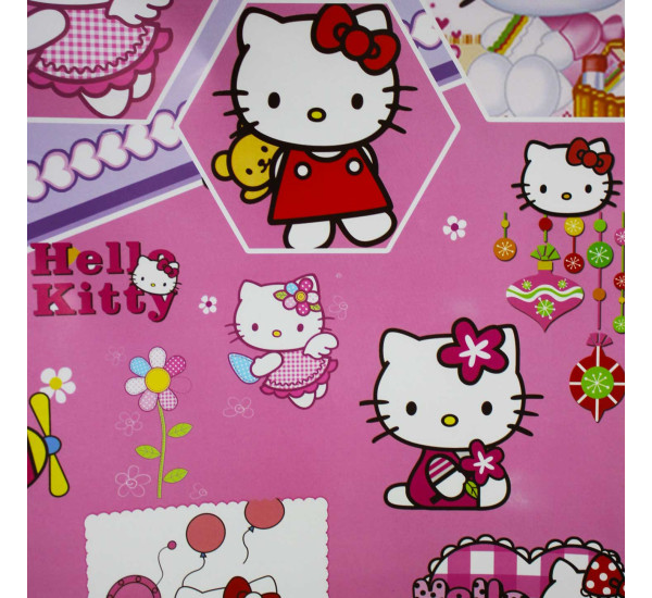 Упаковочная бумага 50*74 см Hello Kitty (розовая)