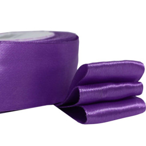 Атласная лента фиолетовая (1метр)