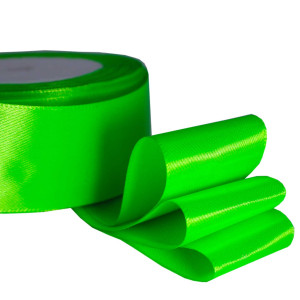 Атласная лента салатовая (1метр)
