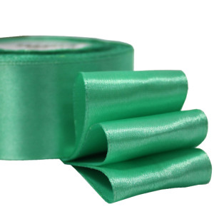 Атласная лента весенний зеленый  (4см 1м)