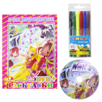 Раскраска А-4 с диском DVD Winx