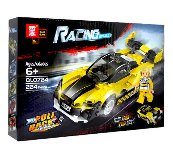 Конструктор желтая машина  Racing 0724