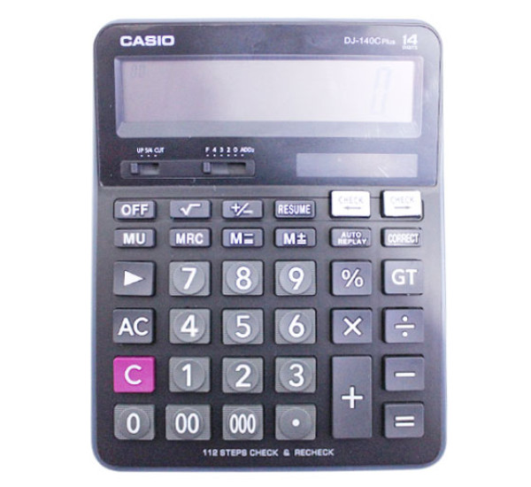 Калькулятор 14 digit Casio DJ-140C plus