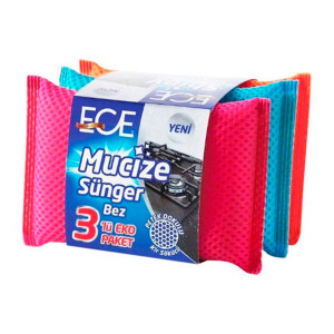 Губки для мытья посуды  "ECE " ETZ-464  (3 шт)