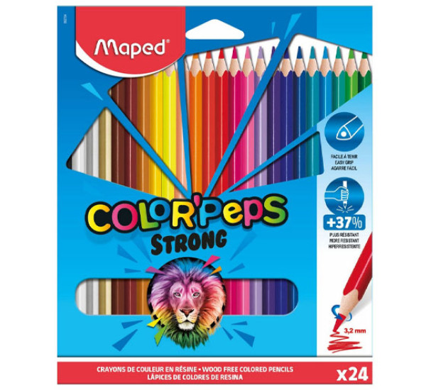 Карандаши "Maped Strong"  (24 цв)