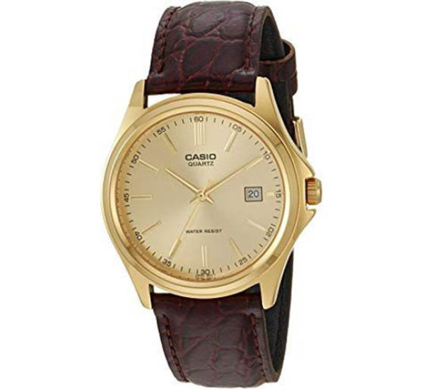  Мужские наручные коричневые часы"CASIO" CN MTP-1183