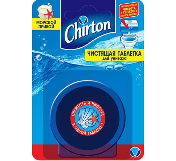 Чистящая таблетка для унитаза Chirton Морской прибой 50гр