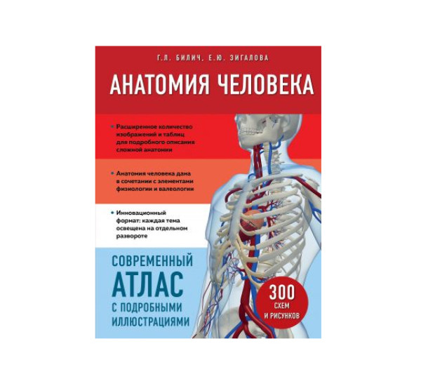 Анатомия человека. Современный атлас с подробными иллюстрациями,  Билич Г.Л
