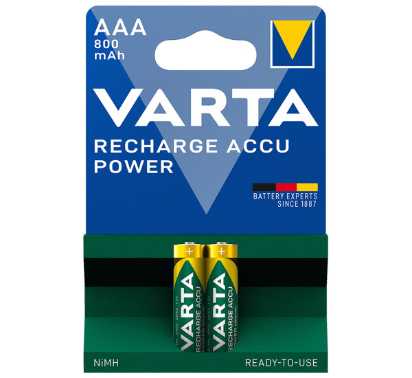Батарейки ААA "Professional" 800 mAh 2 шт. в пачке (Varta) 