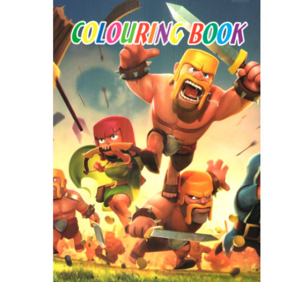 Раскраска А-4 c наклейками Clash of Clans Y122